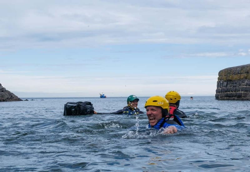 Pembrokeshire: Coasteering Adventure at Stackpole Quay - Caves, Gullies, and Whirlpools Near Barafundle