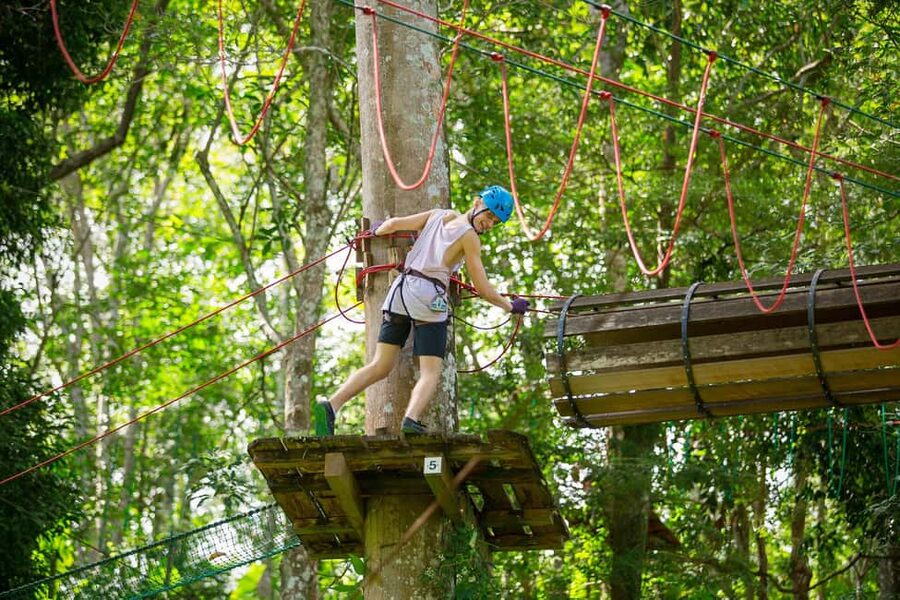 Phuket: Jungle Xtreme Adventure Park Entry Ticket - Safety equipment and instructor support