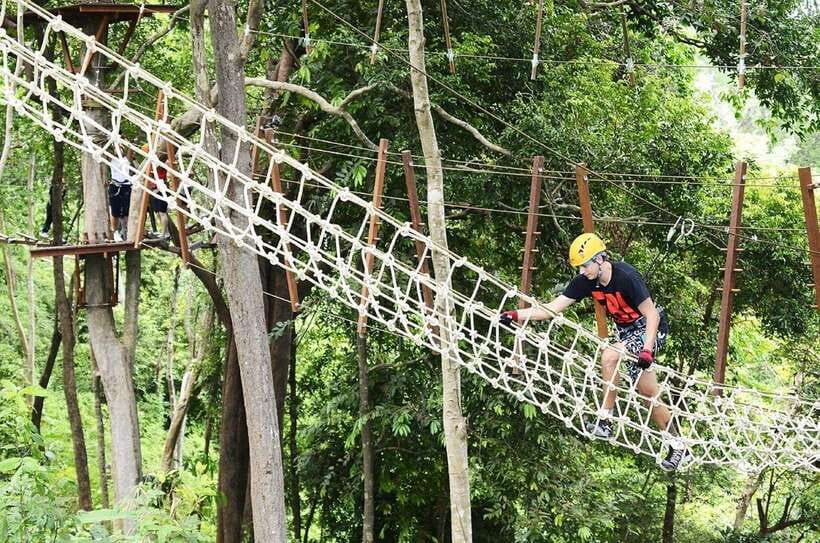 Phuket: Tickets to Zipline & Aerial Adventure Parks - The zipline finish through the treetops