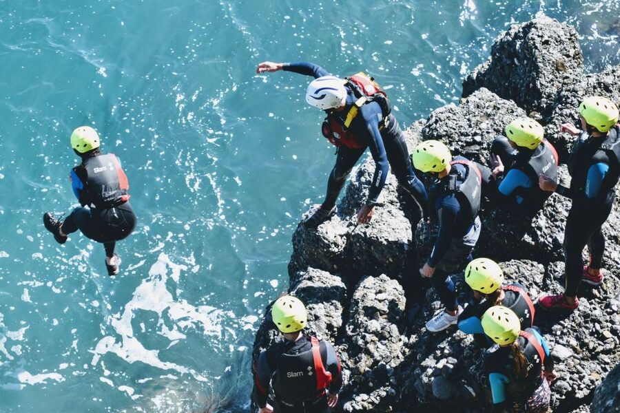 Portofino: Coasteering Tour - Baia di Niasca and the first water work