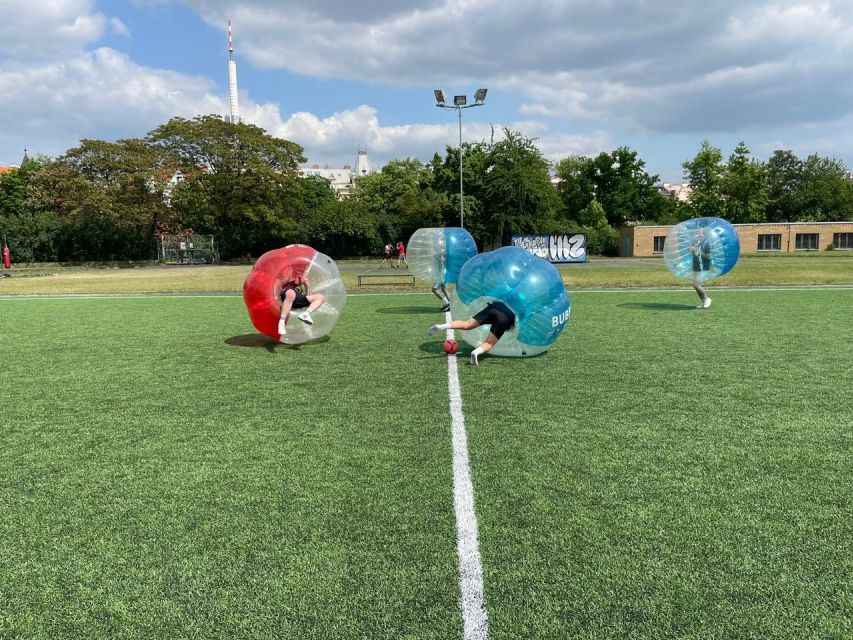 Prague: Bubbles football - Zorb Football in centrum - What the Prague Zorb football experience is really like