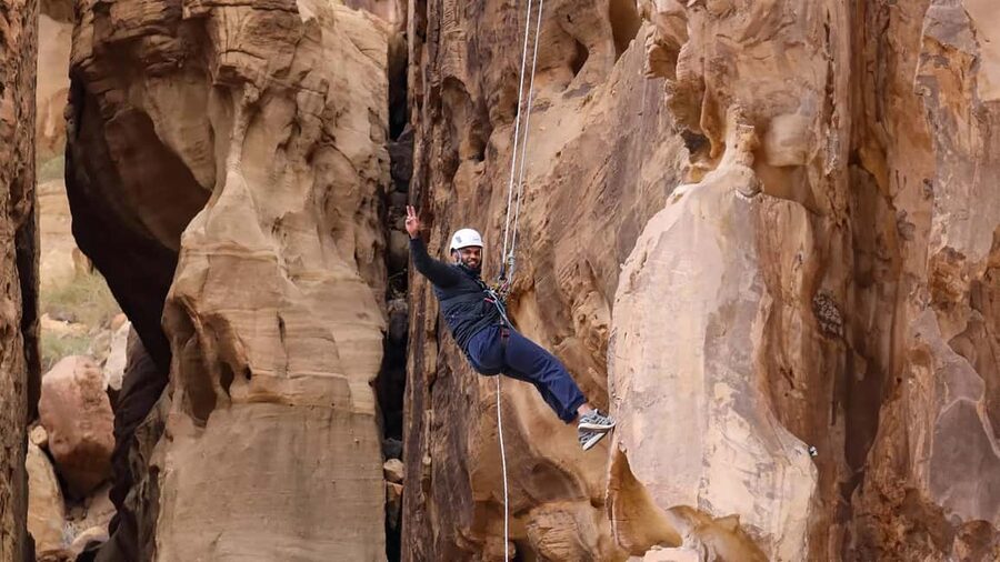 Private Abseiling in Alula Desert. - The view from AlUla’s rock formations
