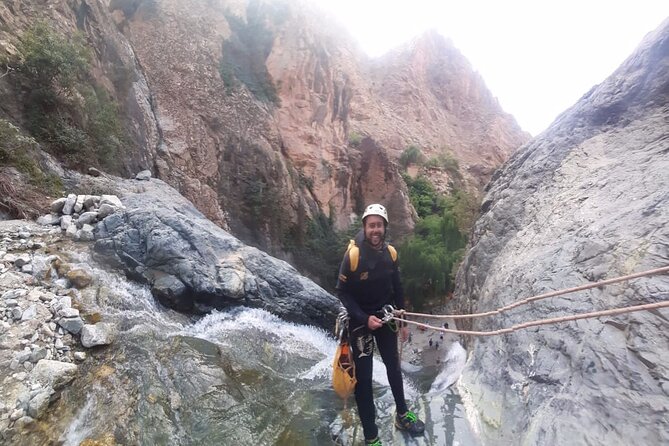 Private Canyoning Adventure in the Atlas Mountains. Discover nature in a new way - Following the stream through rock and water