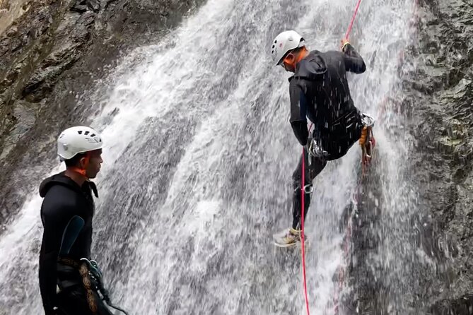 Private Canyoning Adventure in the Atlas Mountains. Discover nature in a new way - Getting into the wetsuit, then learning the basics