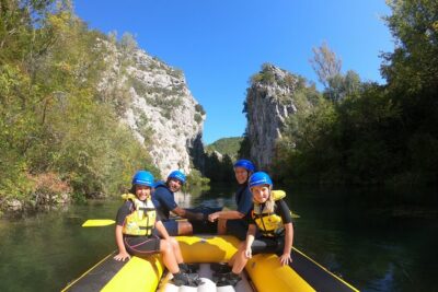 Private rafting on Cetina river with caving & cliff jumping,free photos & videos
