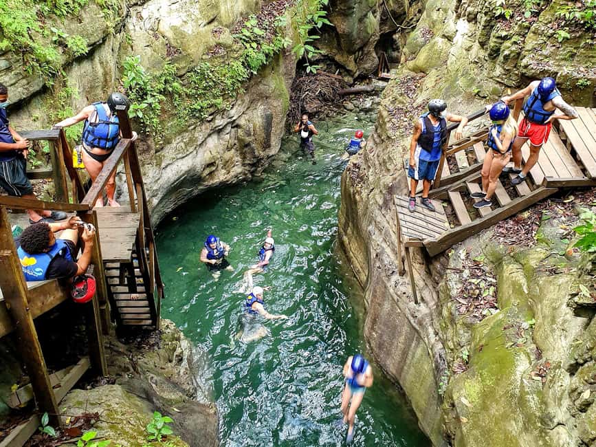 Puerto Plata: Damajagua Waterfalls Canyoning & Cocktail - Swimming, rock slides, and waterfall jumps
