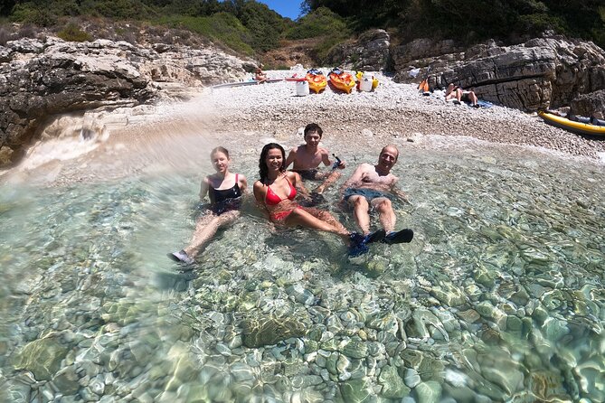 Pula Kayak Tour-Cliff jumping,snorkeling& free GoPro pictures - The small beach, swimming, and snorkeling stop