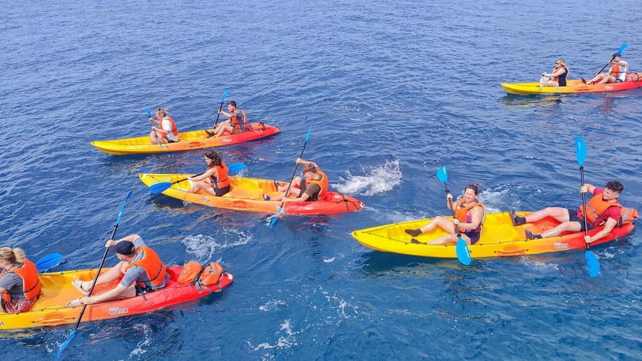 Pula: Muzil Canyon Kayak Tour, Snorkeling and Cliff Jumping - Snorkeling in a clear-water bay