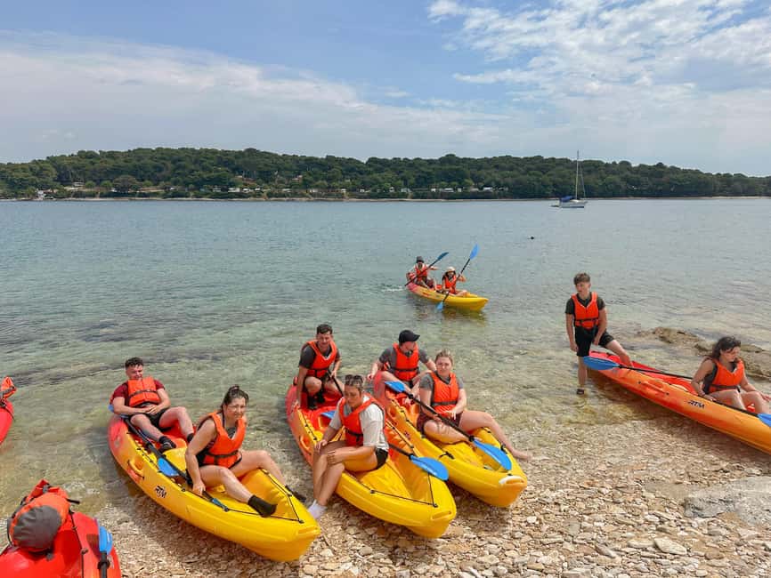 Pula: Muzil Canyon Kayak Tour, Snorkeling and Cliff Jumping - The guides and safety setup