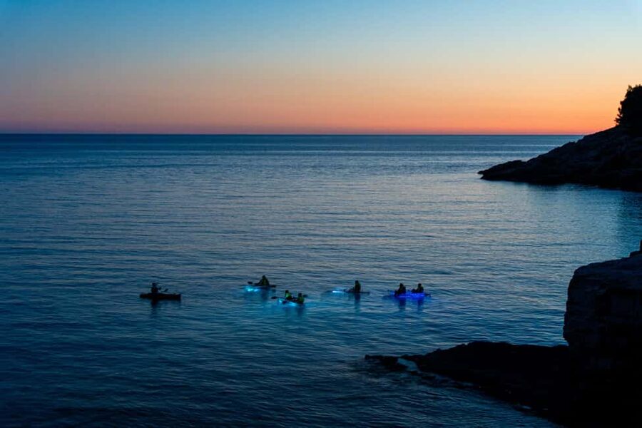 Pula:Sunset Tour By Clear Kayak,Cave,Swim & Cliff Jumping - WWII forts and bunkers on the Pula coast