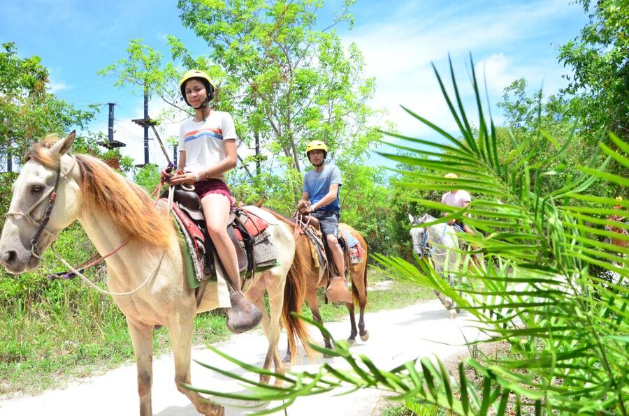 Punta Cana: Bávaro Adventure Park Horse Riding & Waterfalls - Lunch with Dominican flavors