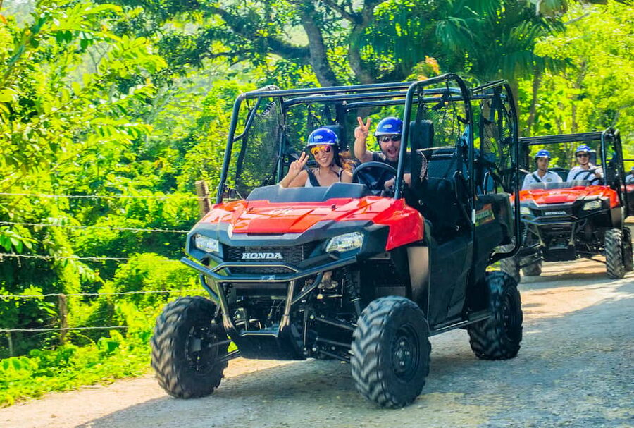 Punta Cana: Triple Jungle Adventure Park Tour with Tastings - Driving a buggy through the Anamuya area