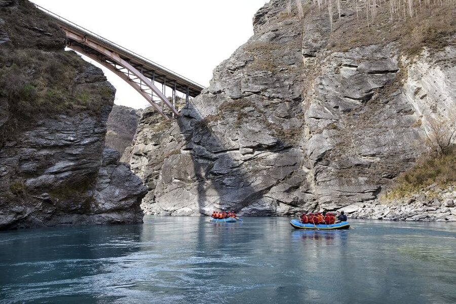 Queenstown: Kawarau River Rafting and Jet Boat Ride - Eight kilometers of rapids, floating, and river play