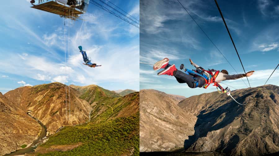 Queenstown: Nevis Bungy & Catapult Combo - The Nevis Catapult changes the direction of the fear