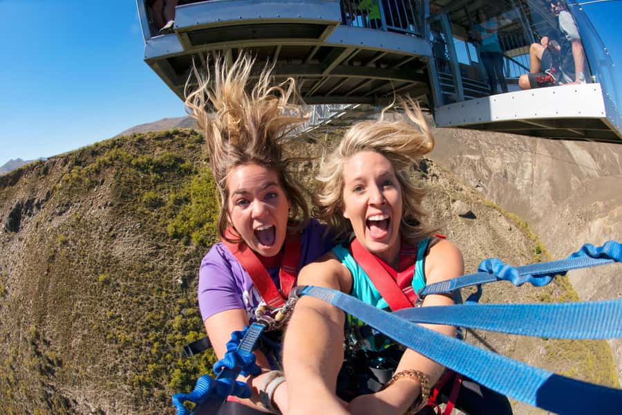 Queenstown: Nevis Bungy & Swing Combo - Reaching the 134m Nevis Bungy pod