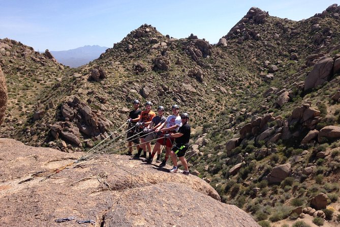 Rappelling Adventure in Scottsdale - Practice first, then higher descents