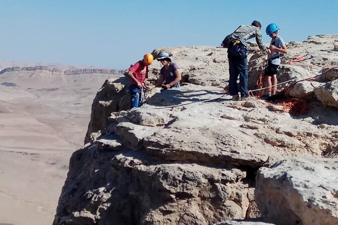 Rappelling Down the Ramon Crater Cliff - What the two-hour outing involves