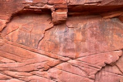 Rappelling through Rock Canyon Near Zion National Park