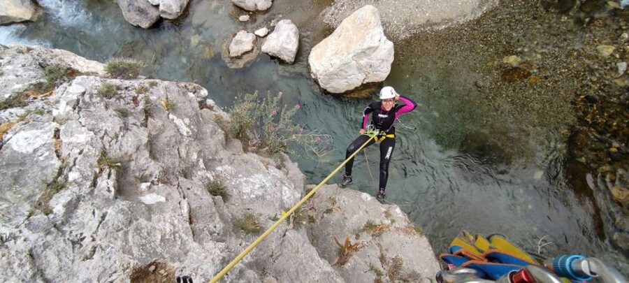 Rethymno: Canyoning Tour in the Kourtaliotiko Gorge - Getting fitted with a neoprene suit and canyoning gear