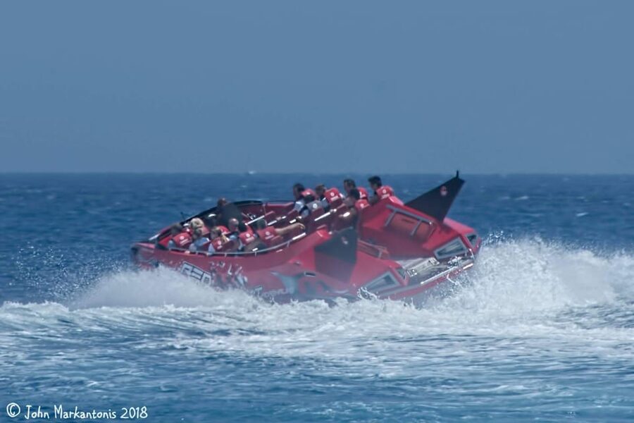 Rhodes: Beaches Trip by Jet Boat with Snorkeling and Drinks - Cruising past Rhodes Town and Oasis Beach