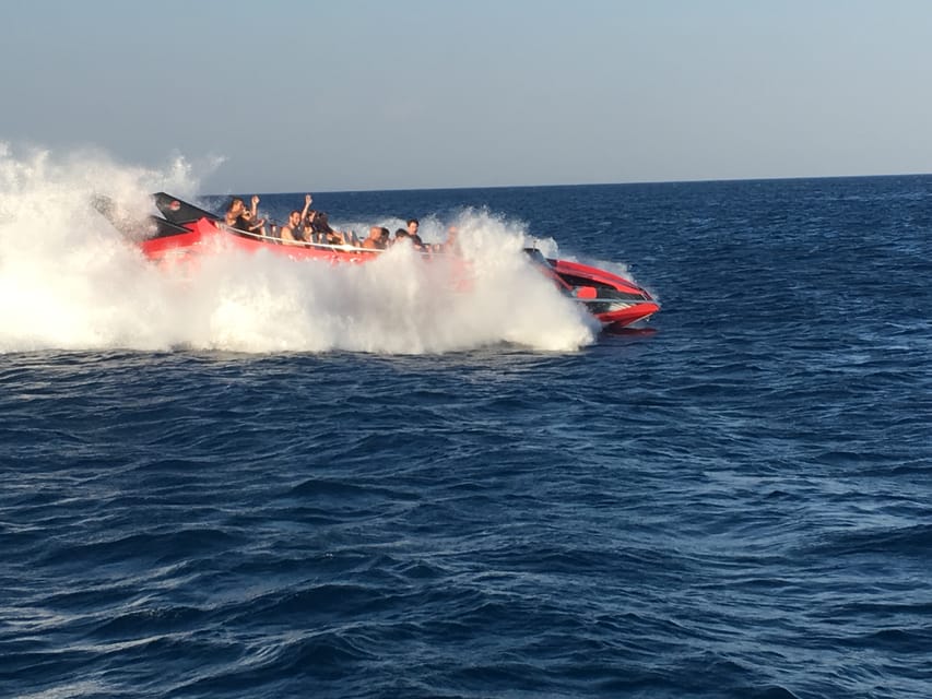 Rhodes: Beaches Trip by Jet Boat with Snorkeling and Drinks - The jet boat tricks are part of the ticket