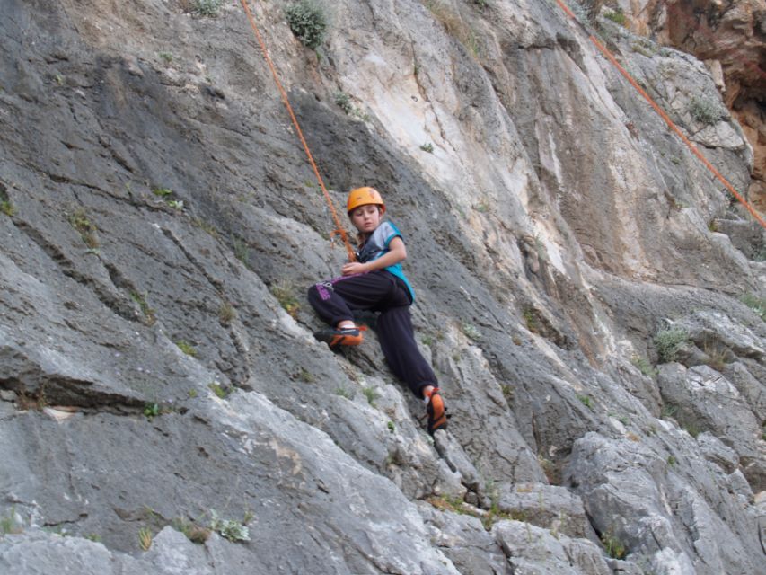Rhodes: Ladiko Bay Rock Climbing and Rappelling Experience - A small group with real guide time