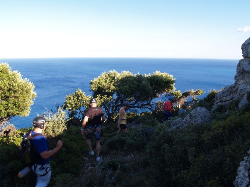 Rhodes: Ladiko Bay Rock Climbing and Rappelling Experience - What the safety setup feels like