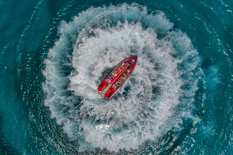 Rhodes Town: Adrenaline Jet Boat Adventure - Five minutes at Elli Beach for a fast coastal view