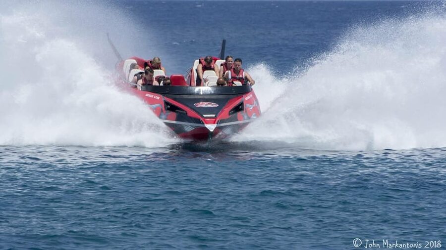 Rhodes Town: Adrenaline Jet Boat Adventure - The final five minutes return to Mandraki