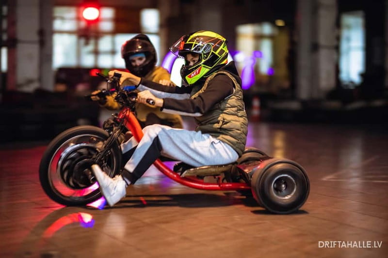 Riga | Drifta Halle: Extreme 20 minute ride on a drift trike - Why this Riga ride feels different