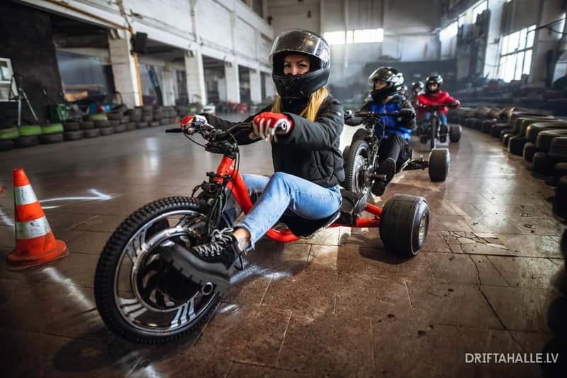 Riga | Drifta Halle: Extreme 20 minute ride on a drift trike - Who will enjoy Drifta Halle most