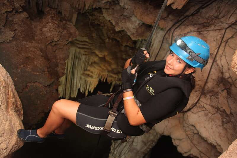 Rio Secreto Nature Reserve: Bicycle, Rappel & Ziplines Tour - The bike ride, rappel, and three ziplines
