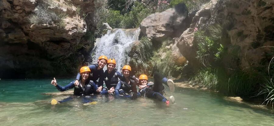 Río Verde, Otivar, Granada: canyoning, crystal clear waters, jumps, and rappelling. - Three hours of swimming, scrambling, and rappelling