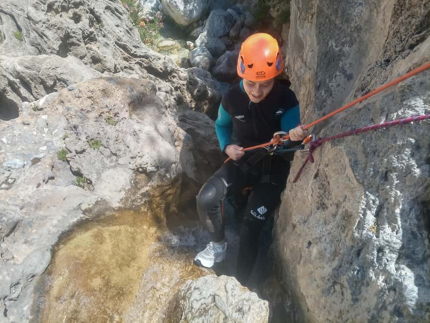 Río Verde, Otivar, Granada: canyoning, crystal clear waters, jumps, and rappelling. - Small groups make a real difference
