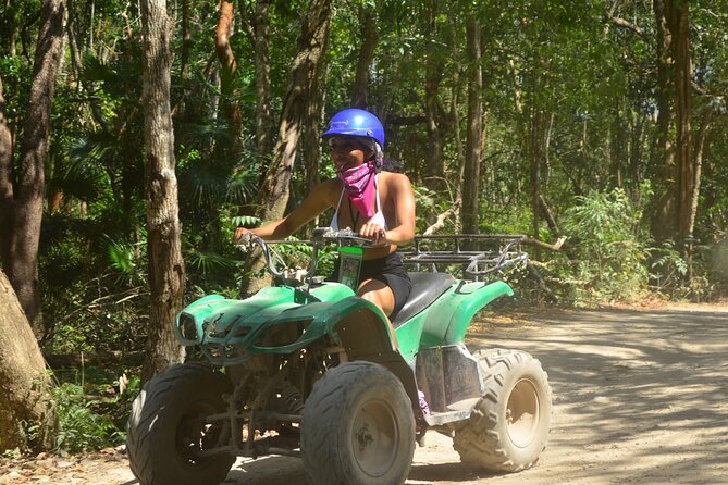 Riviera Maya Jungle Half-Day Tour: ATV, Ziplines, Cenote Swim, Rappel - The cenote is the payoff