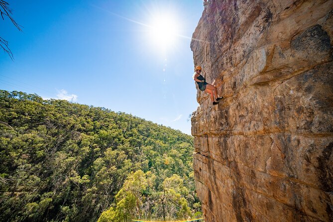 Rock Climb and Abseil - Morialta National Park - Abseiling above the gorge