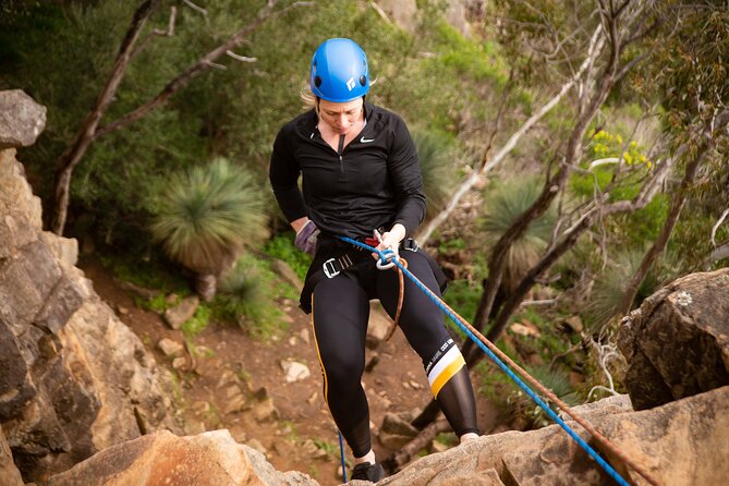 Rock Climbing and Abseiling in Adelaide - Climbing real rock in Morialta Gorge