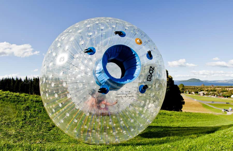 Rotorua: ZORB Inflatable Ball Rides - What the $56 price really buys you