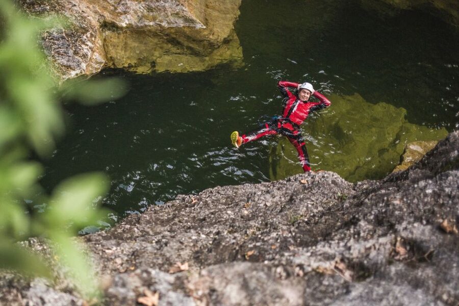 Salzburg: Canyoning Trip to Salzkammergut - From Salzburg hotel pickup to the canyon base