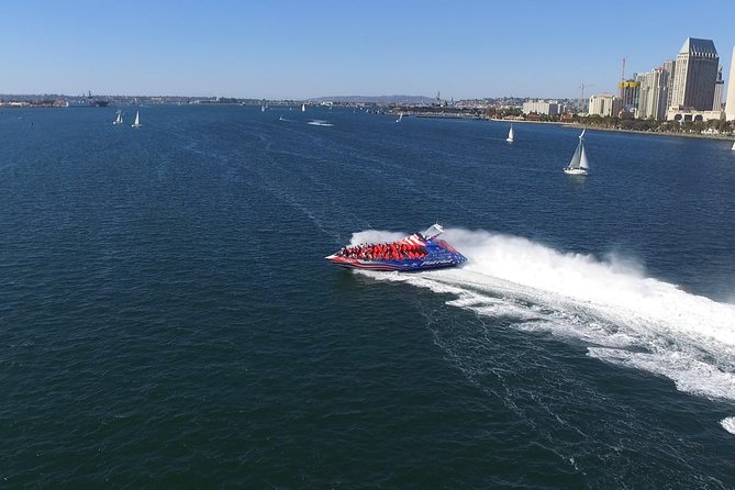 San Diego Bay Jet Boat Ride - Photos, music, and the extra cost