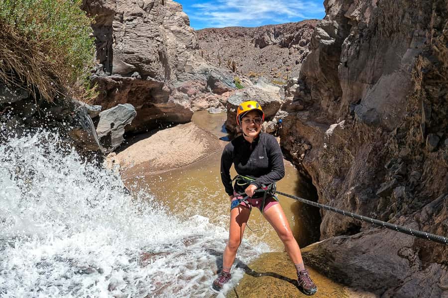 San Pedro de Atacama: Desert Tour with Canyoning & Trekking - Four rappels through waterfalls and rock walls