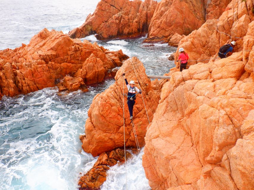 Sant Feliu de Guixols: Climb Via Ferrata Cala del Molí - The harder second section and its seasonal closure