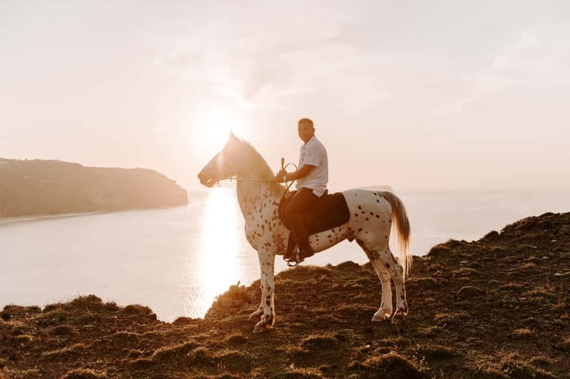 Santorini: Extreme Horse Safari with Beach Gallop - Ravines, volcanic hills, and rough ground