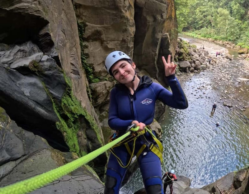 São Miguel: AdventurePark Canyoning Salto do Cabrito, Azores - Scrambling, sliding, and rappelling through the gorge