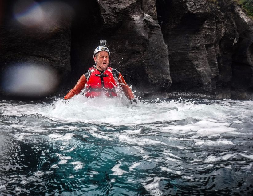 São Miguel: Coasteering Experience in Caloura - Getting suited up and learning the safety basics