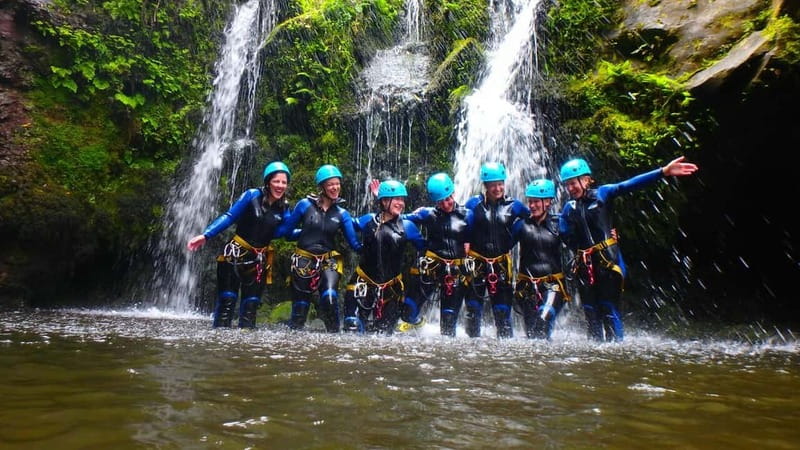 Sao Miguel: Ribeira dos Caldeiroes Canyoning Experience - The active route: ropes, water, and a 5-meter jump