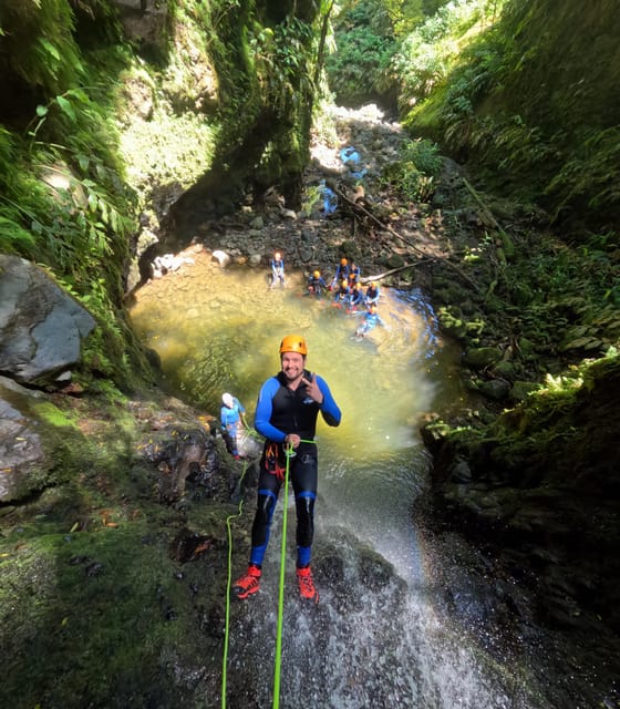 São Miguel: WaterPark Canyoning Ribeira dos Caldeirões - Weather, timing, and the pace of the group