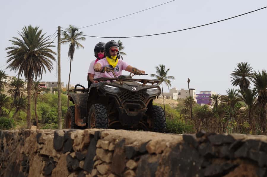 São Vicente: Quad Bike Tour in Mindelo - 4 Hours Adrenaline - Ribeira de Calhau adds an agricultural note