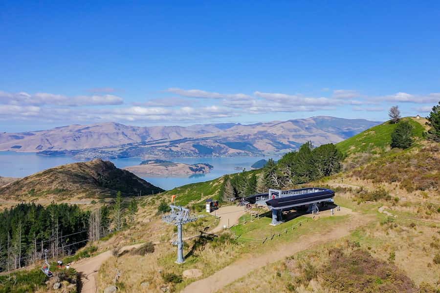 Scenic Chairlift Ride at Christchurch Adventure Park - Reaching the summit lookout