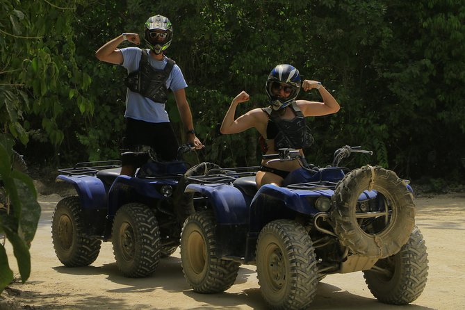 Selvatica Adventure Park ATV and Ziplines in Cancun and Riviera Maya - Cooling off in the private cenote